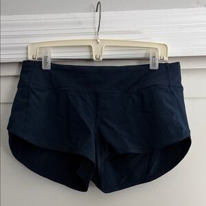 Lululemon Navy Blue Speed-Up Shorts -Size 8 - 2.5" Inseam